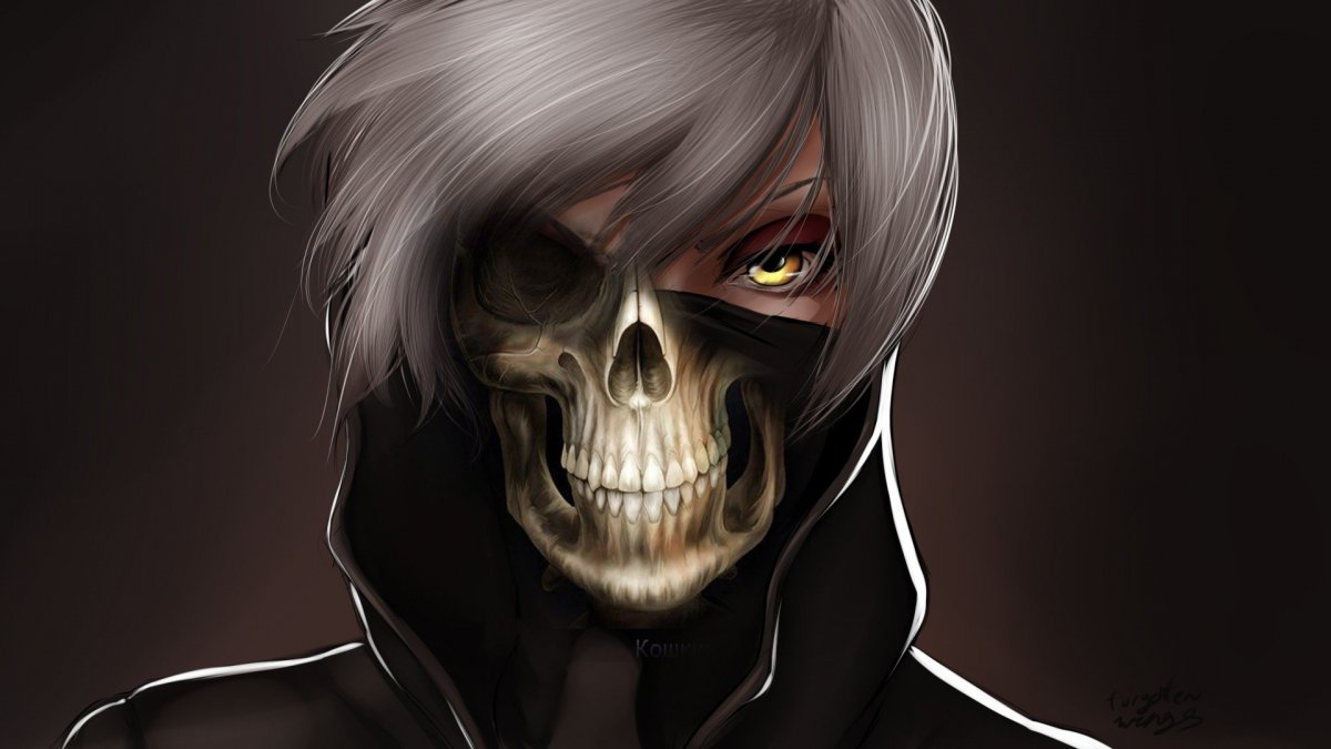 Парень в маске арт