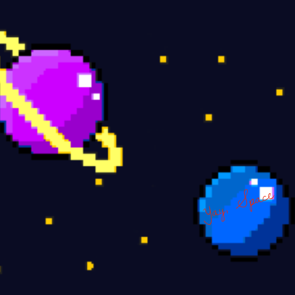 Пиксель арт планет