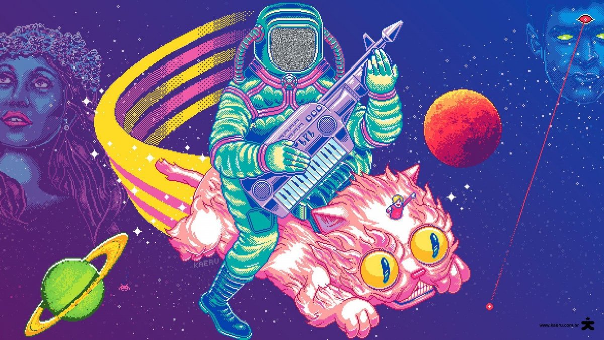 Пиксельные фоны для рабочего стола