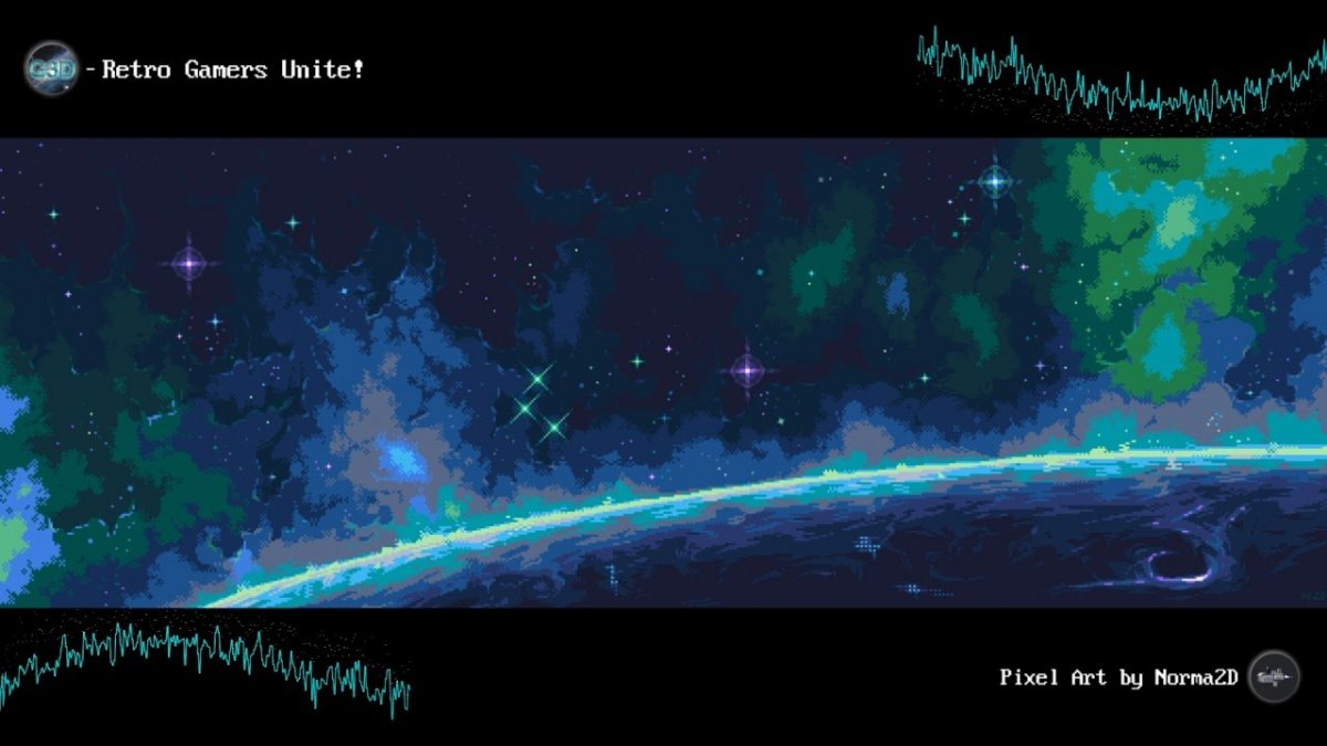 Пикселиарт космос панорамные