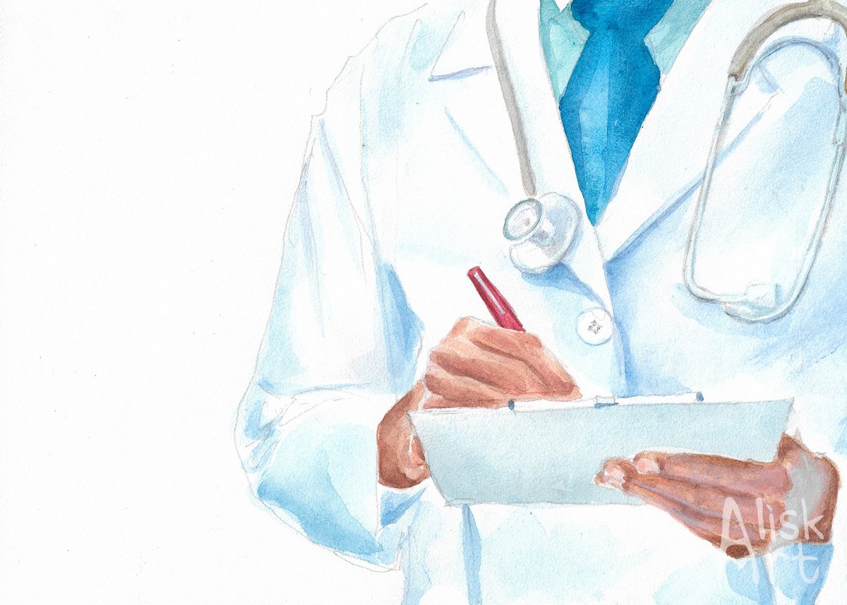 Медицина акварель