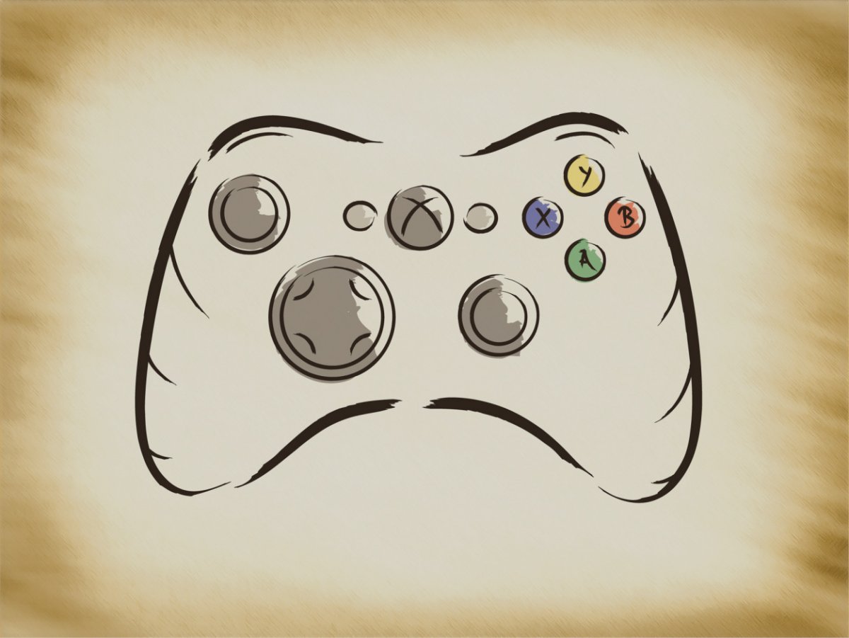 Нарисовать игровую приставку