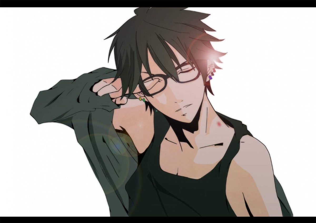 Аниме мальчики в очках