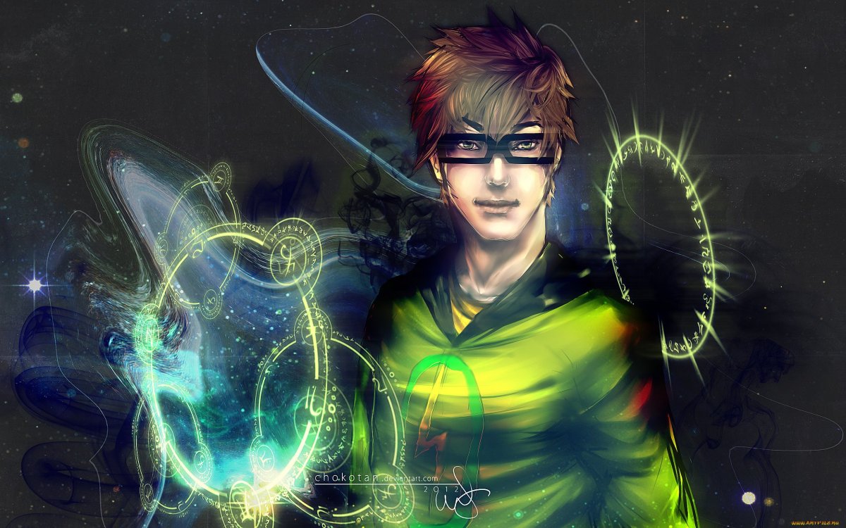 Юноша в очках фэнтези