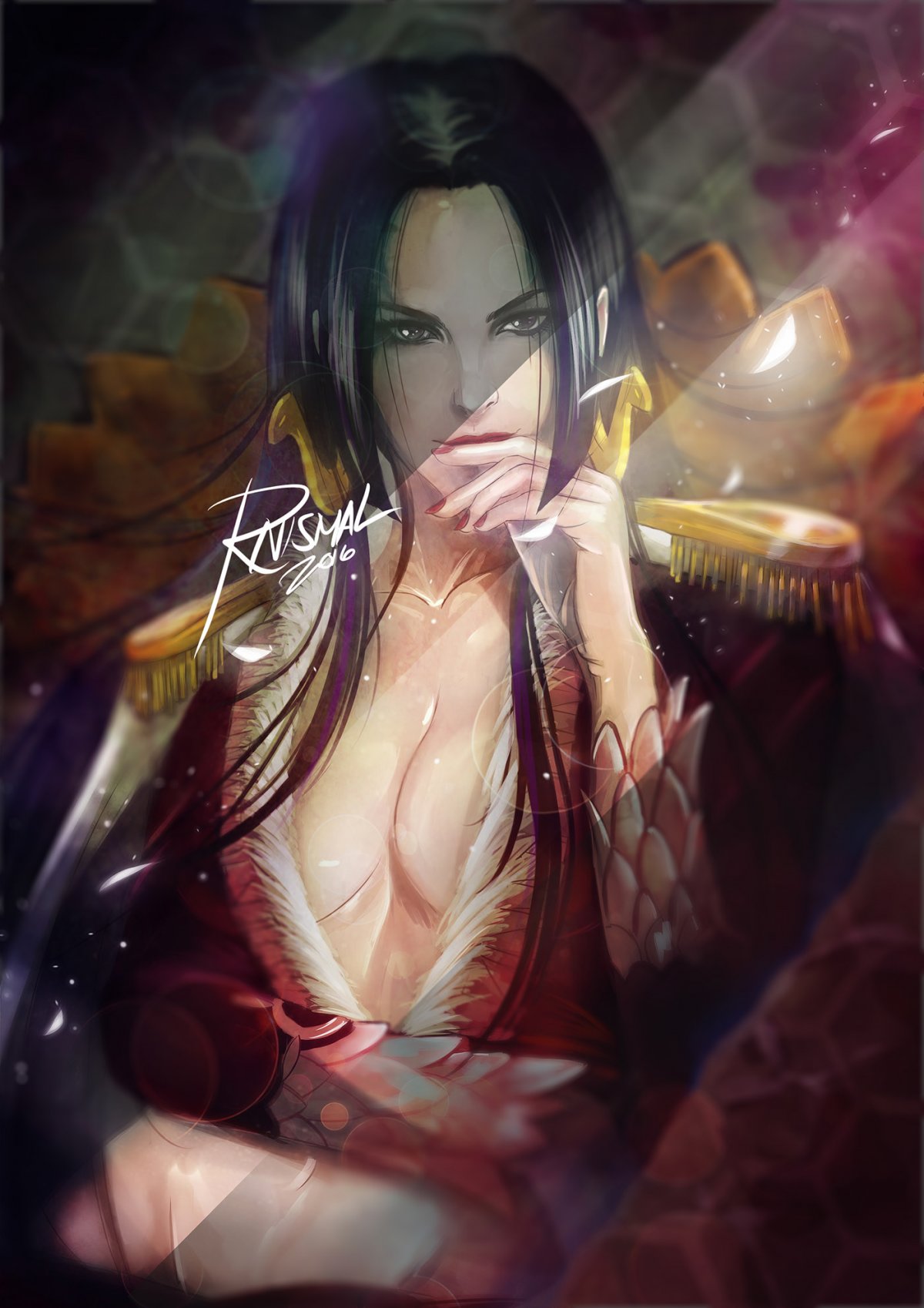 Ван Пис боа Хэнкок арт