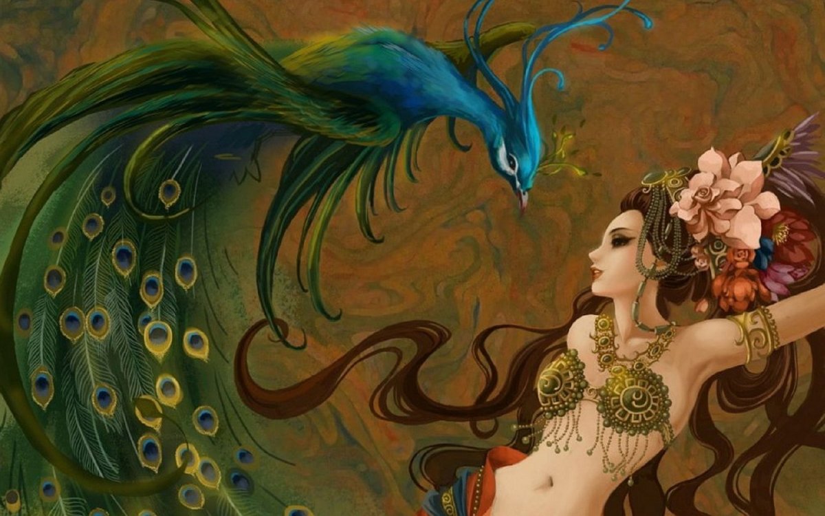 Женщина птица фэнтези