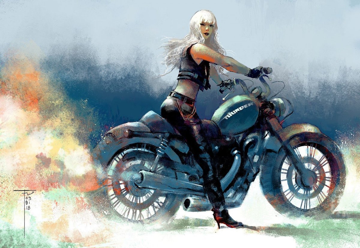 Байкерский арт