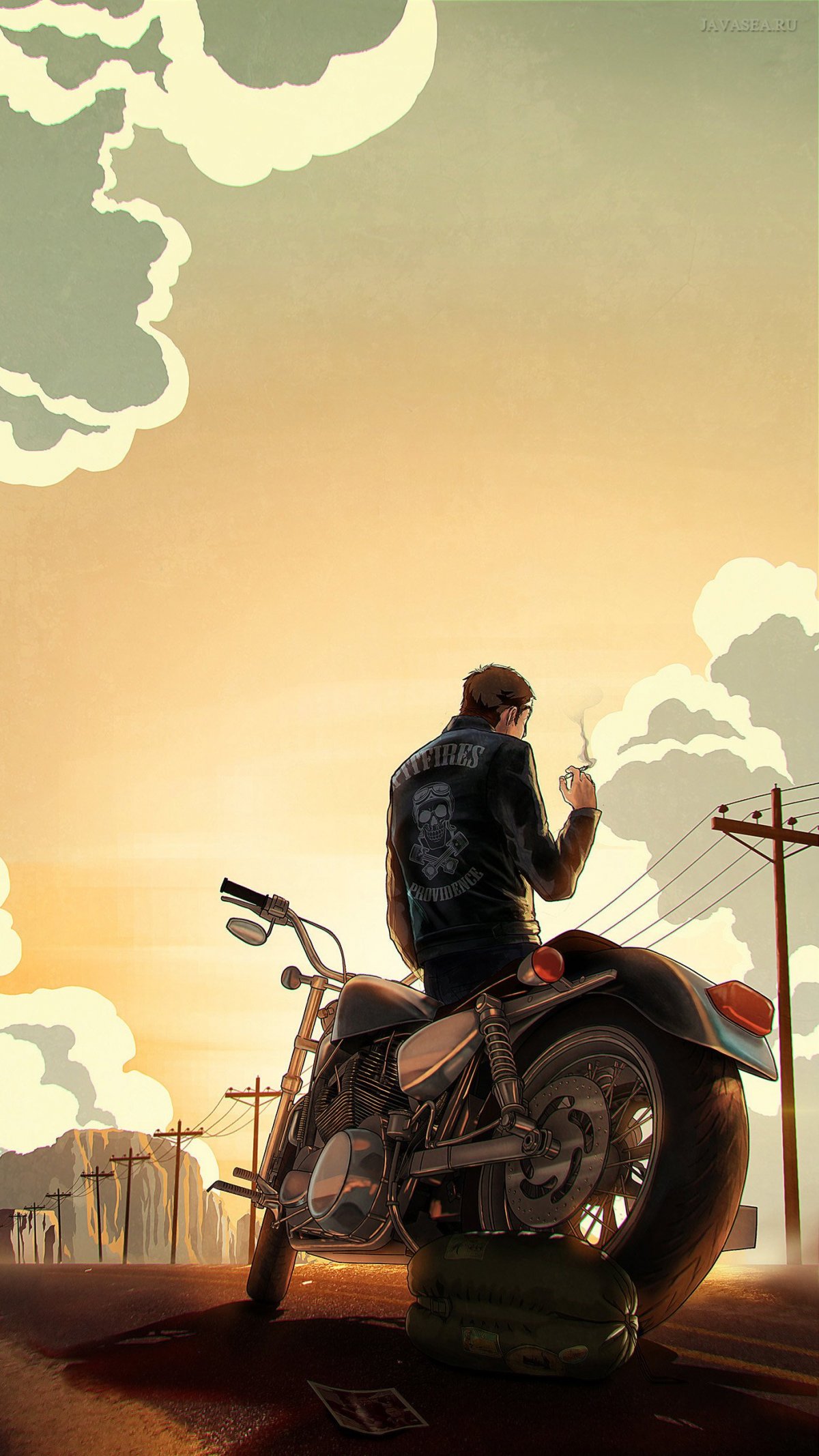 Мотоцикл пейзаж