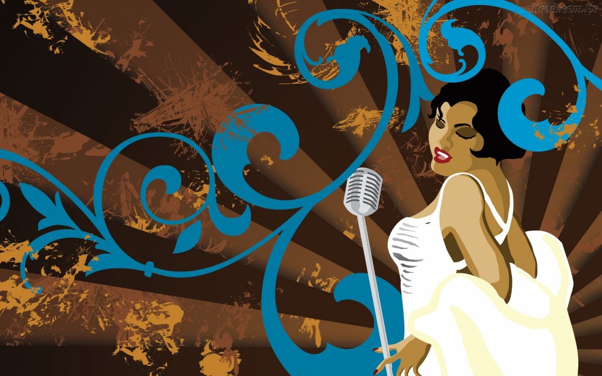 Вокалистка джаз живопись