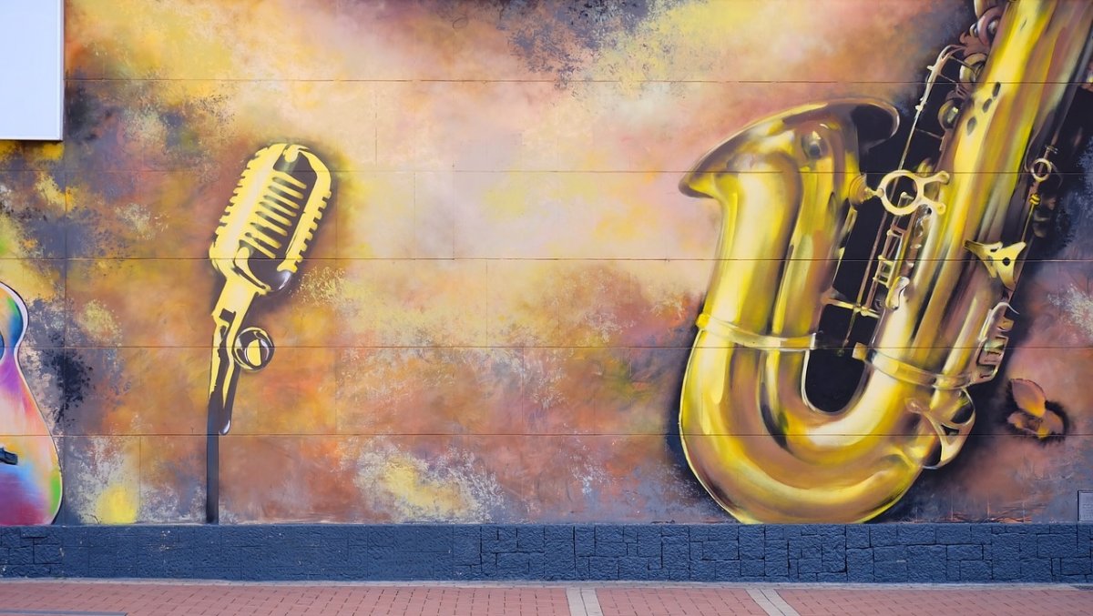 Граффити музыкальные инструменты