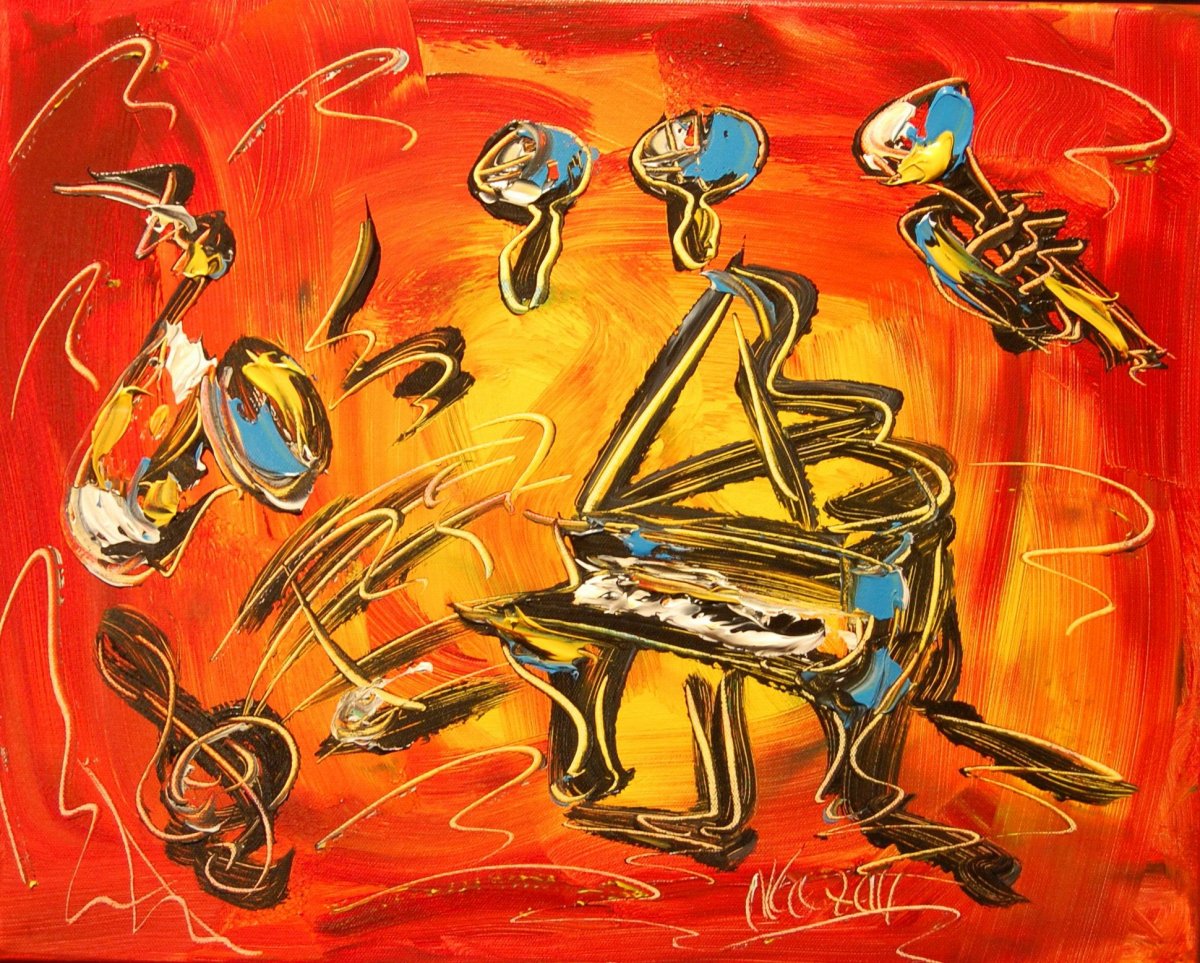 Джаз арт рисунок