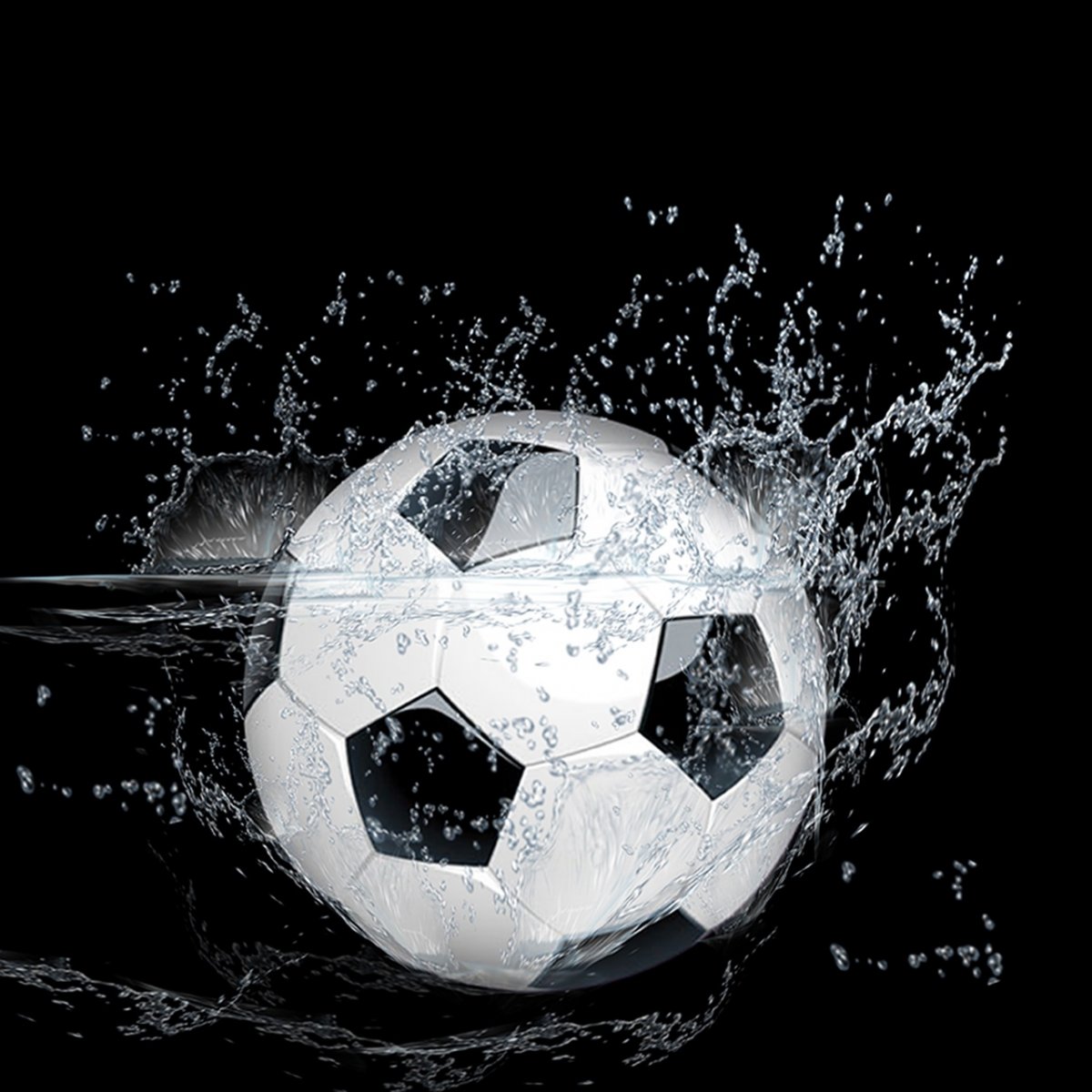Футбольный мяч черно белый