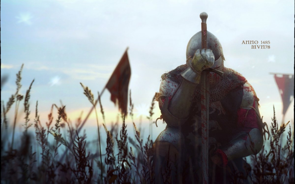 Воин со знаменем арт