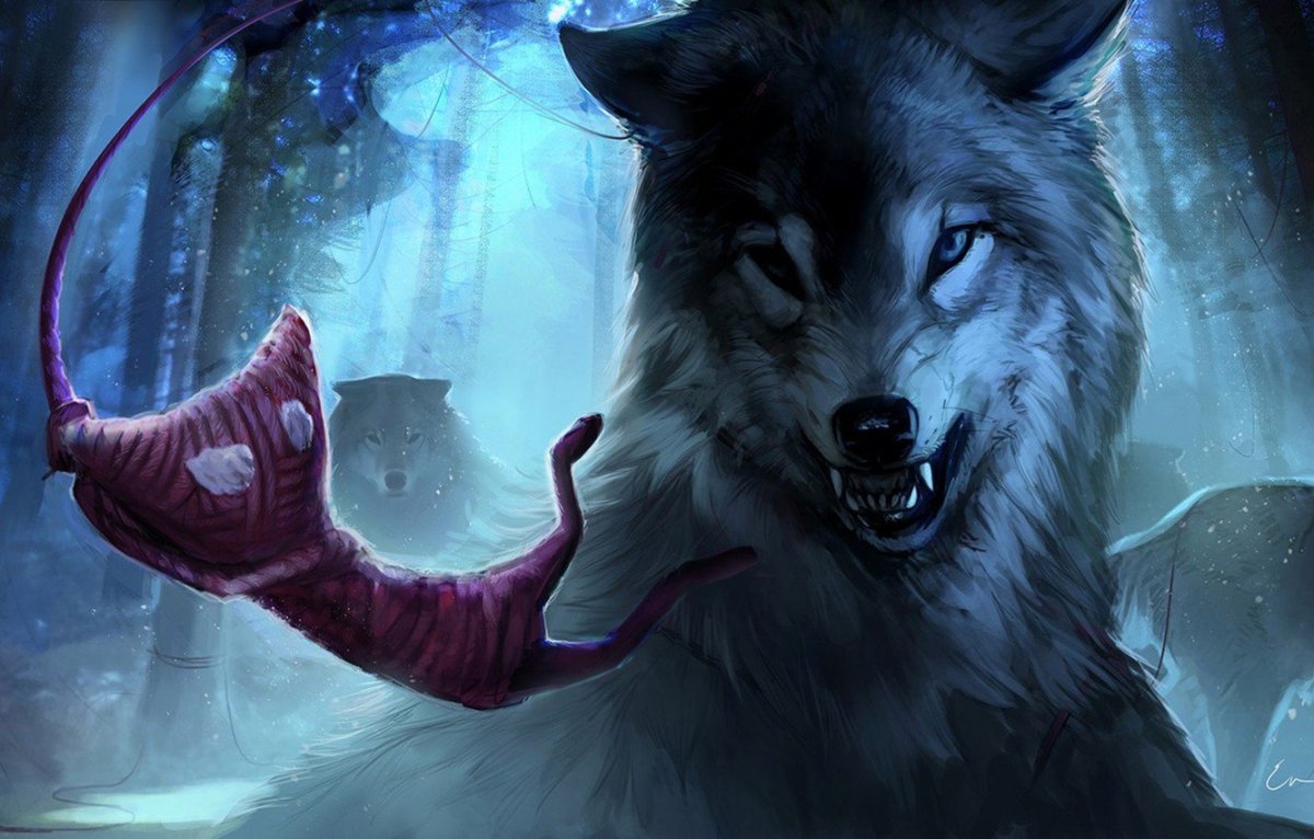 Волк красивый арт