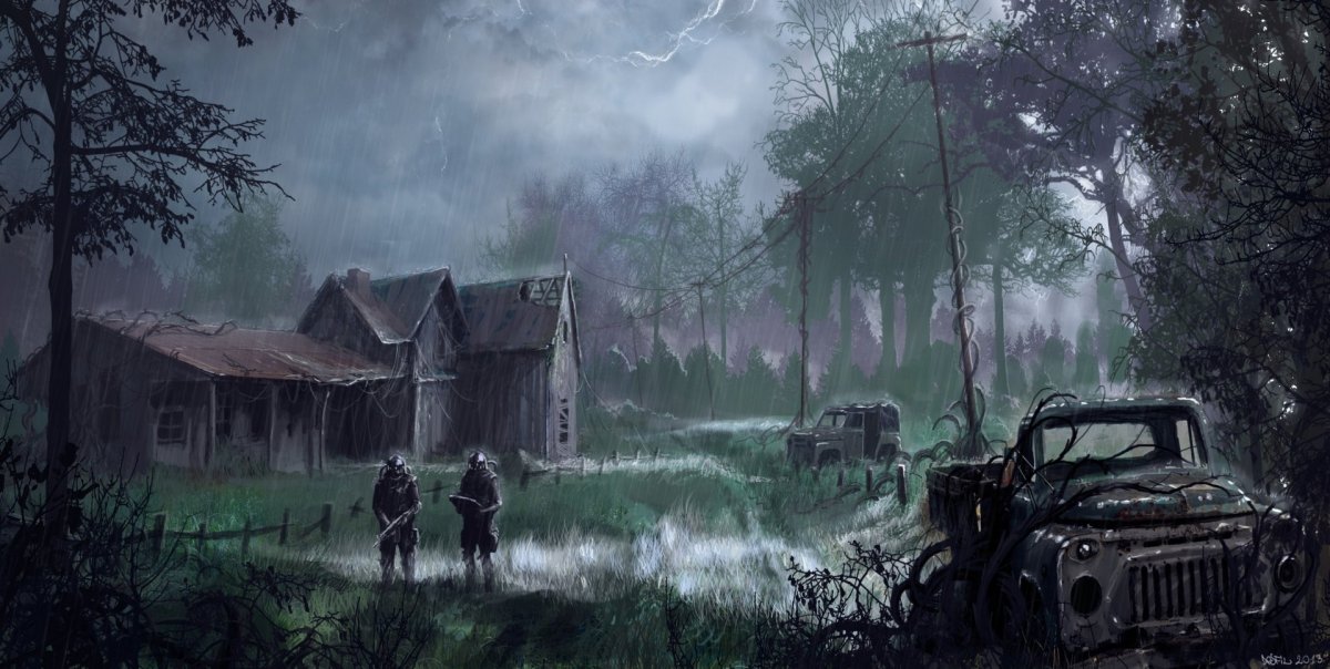 Сталкер деревня арт