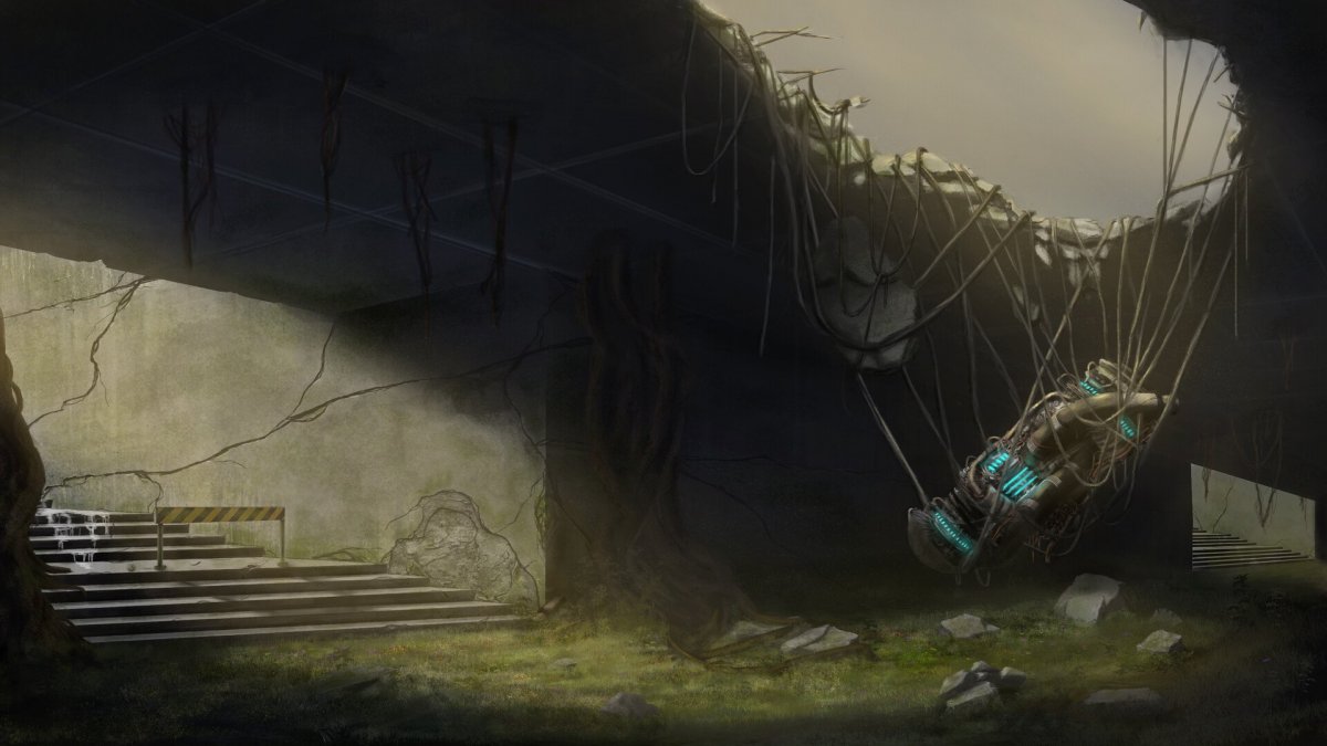 Stalker пикник на обочине концепт арт