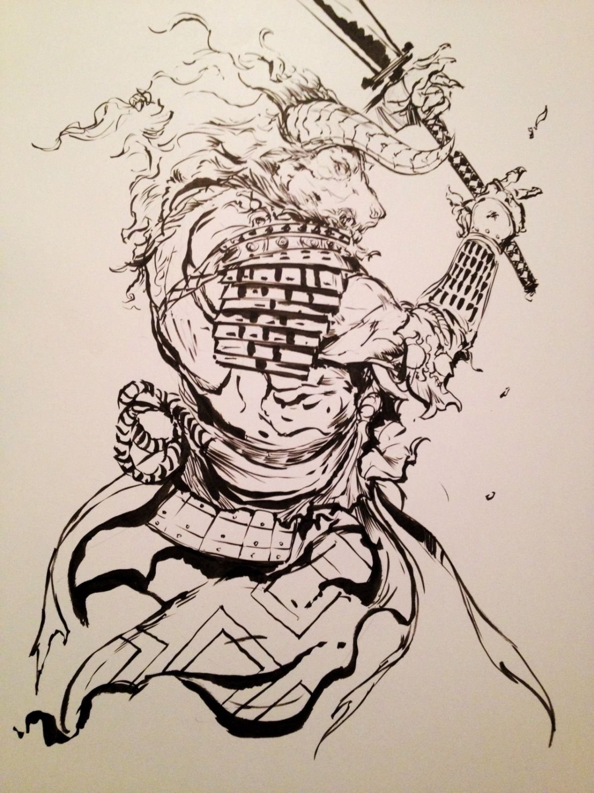 Япония арт Самурай