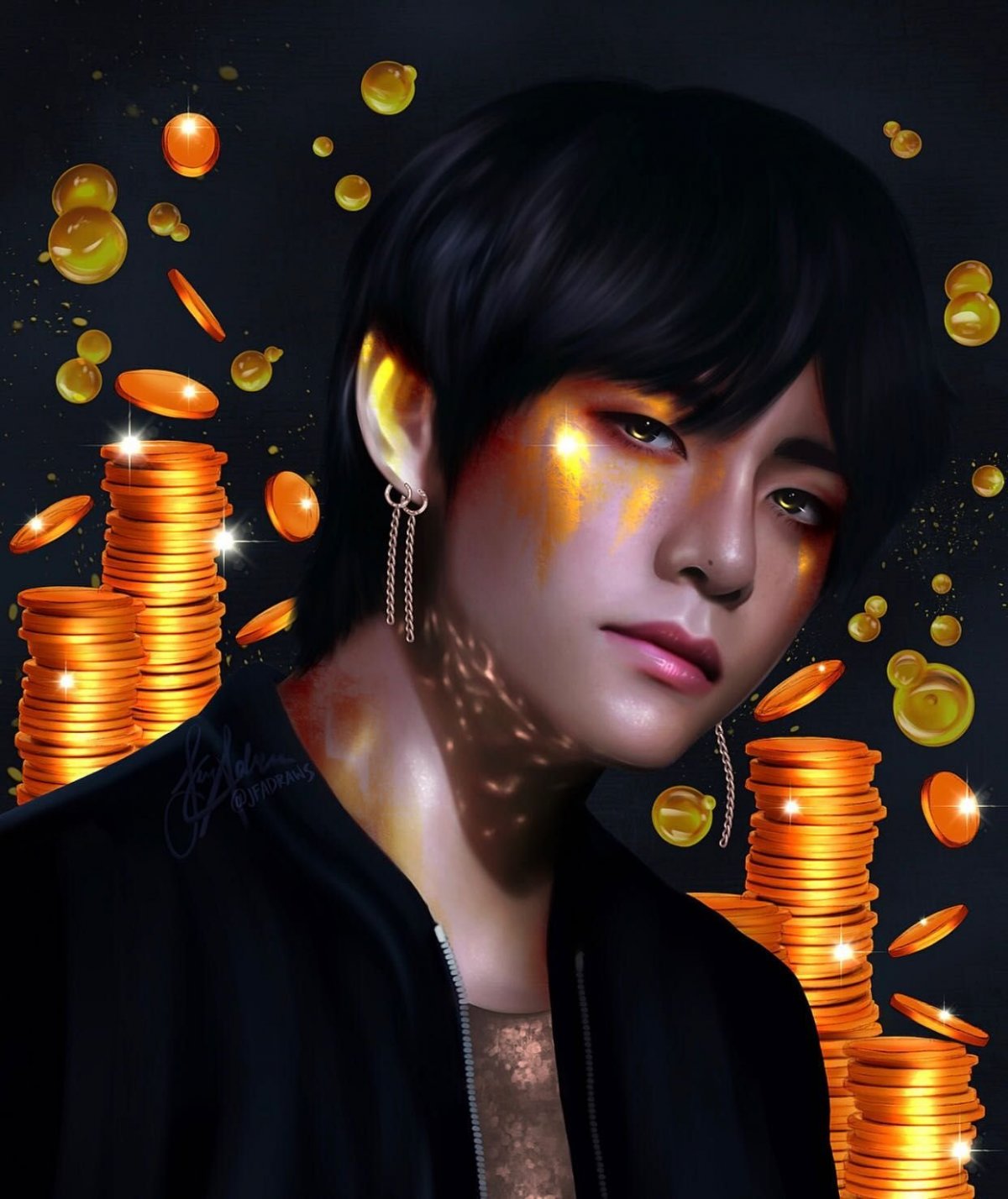 Корейская девушка арт