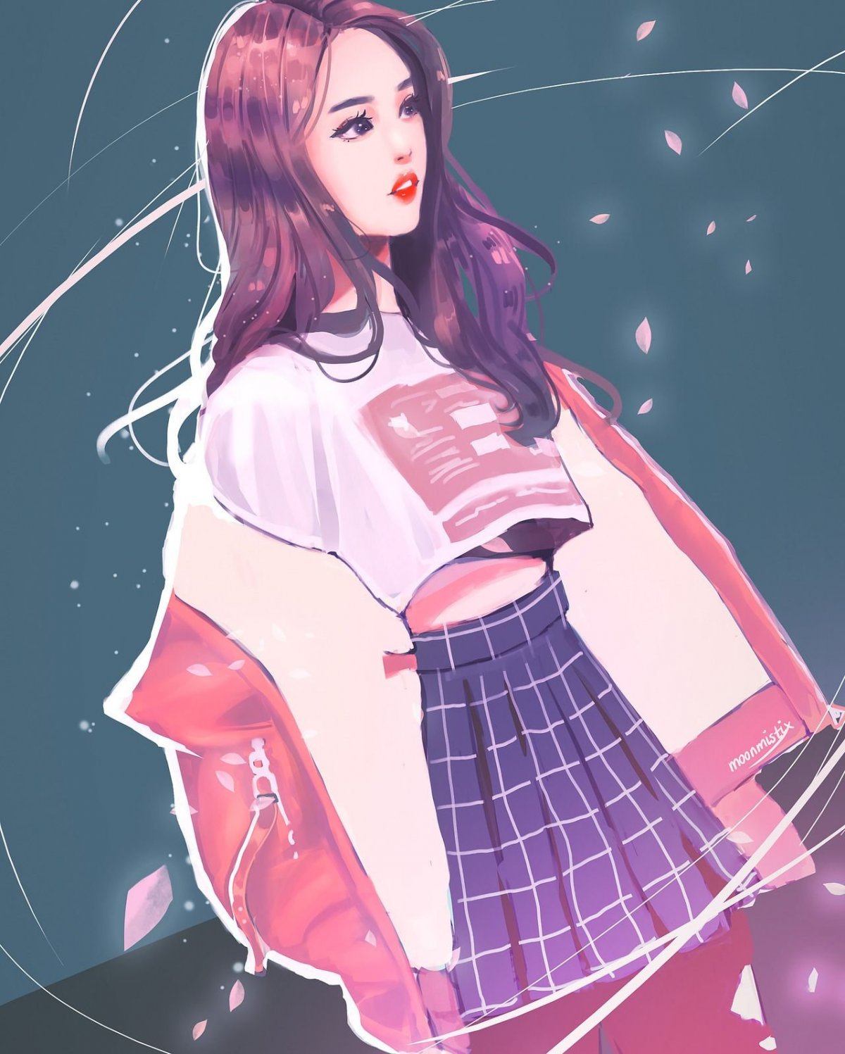 Девочка кореянка арт