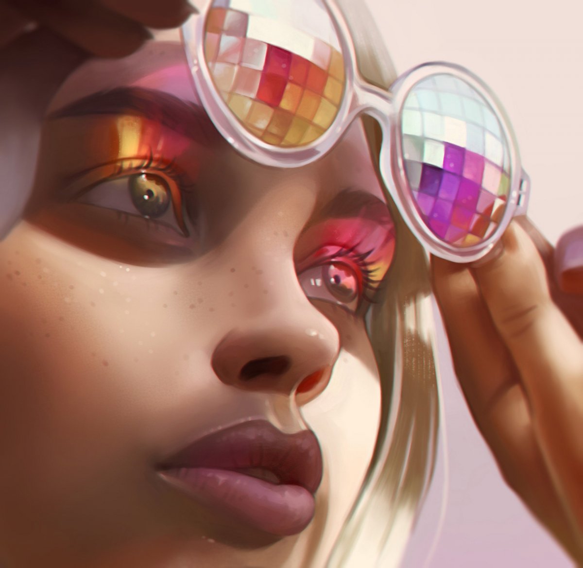 Розовые очки