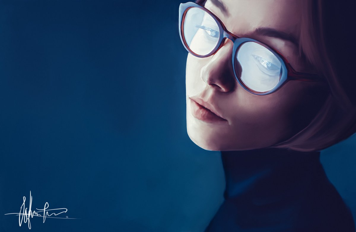 Девушка в очках