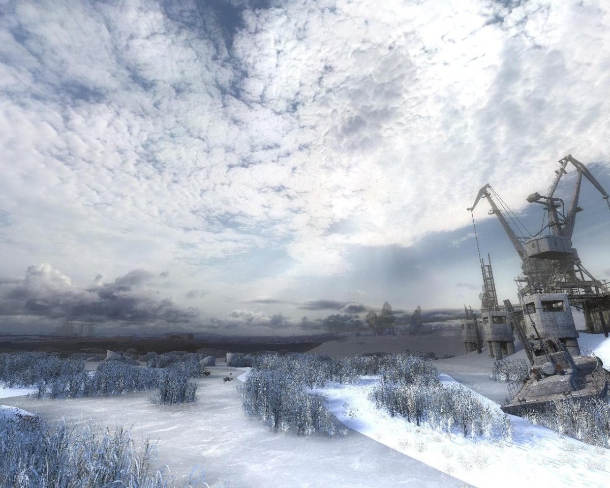 Зимняя Припять сталкер