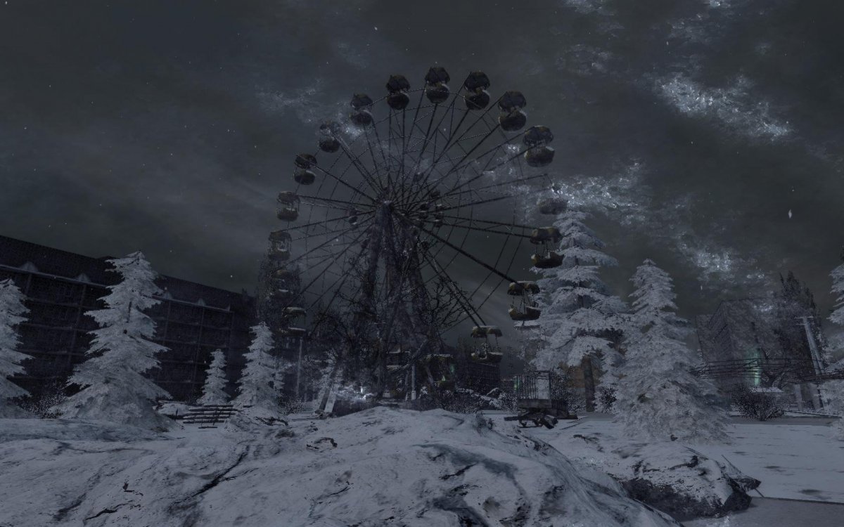 Сталкер зимняя ЧАЭС