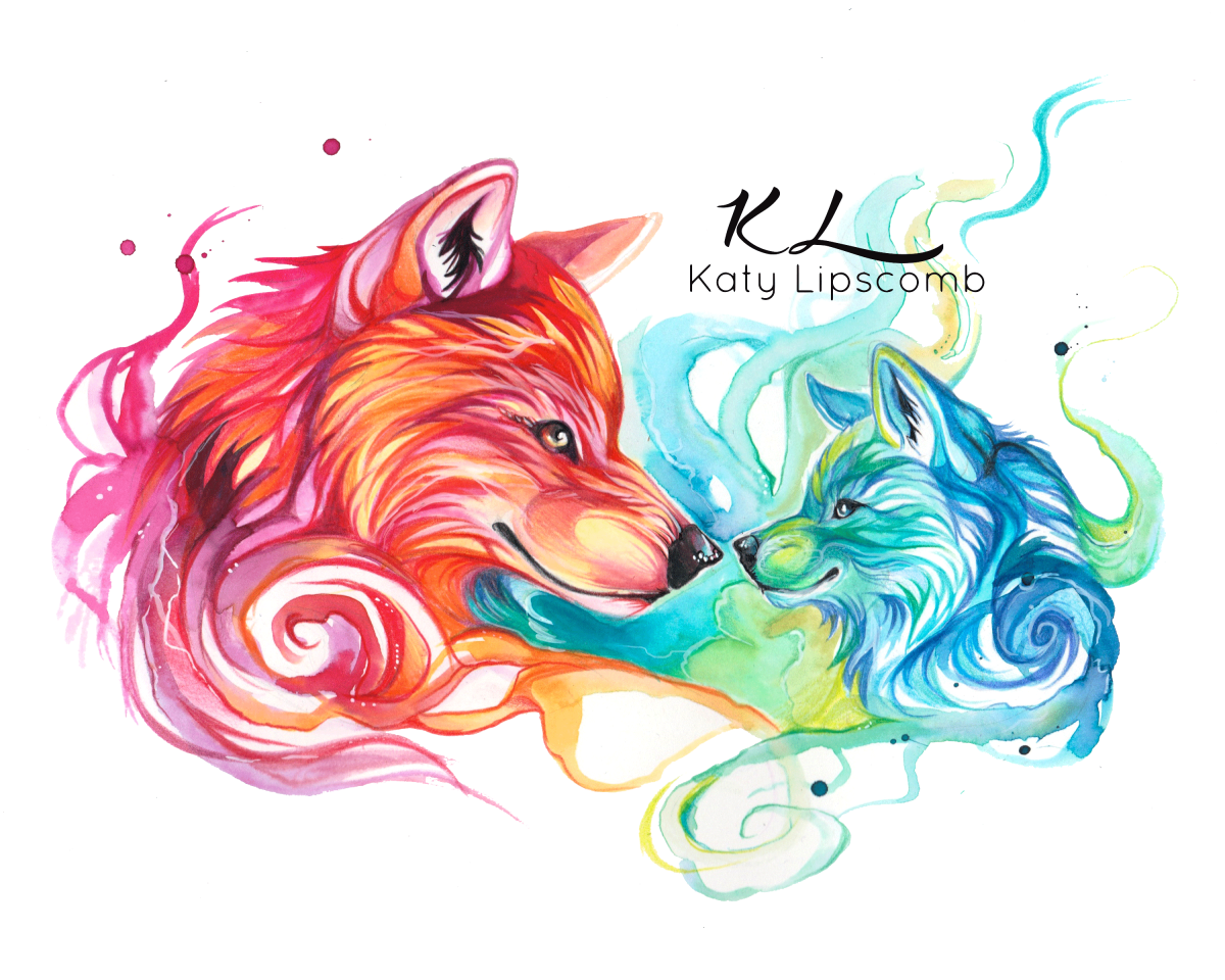 Цветной волк