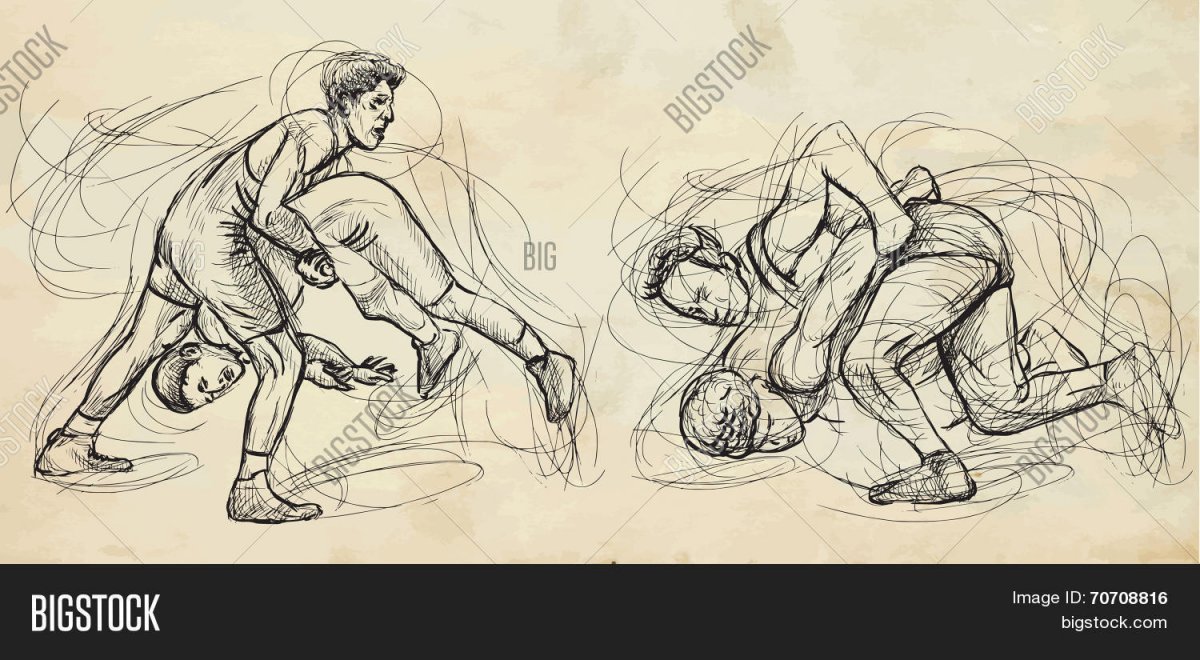 Картина вольной борьбы