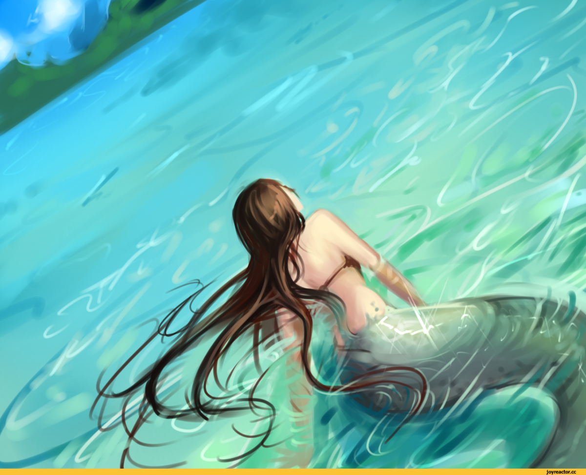 Русалка аниме красивые