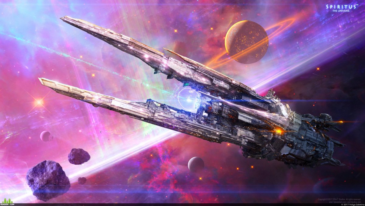 Гигантский космический корабль