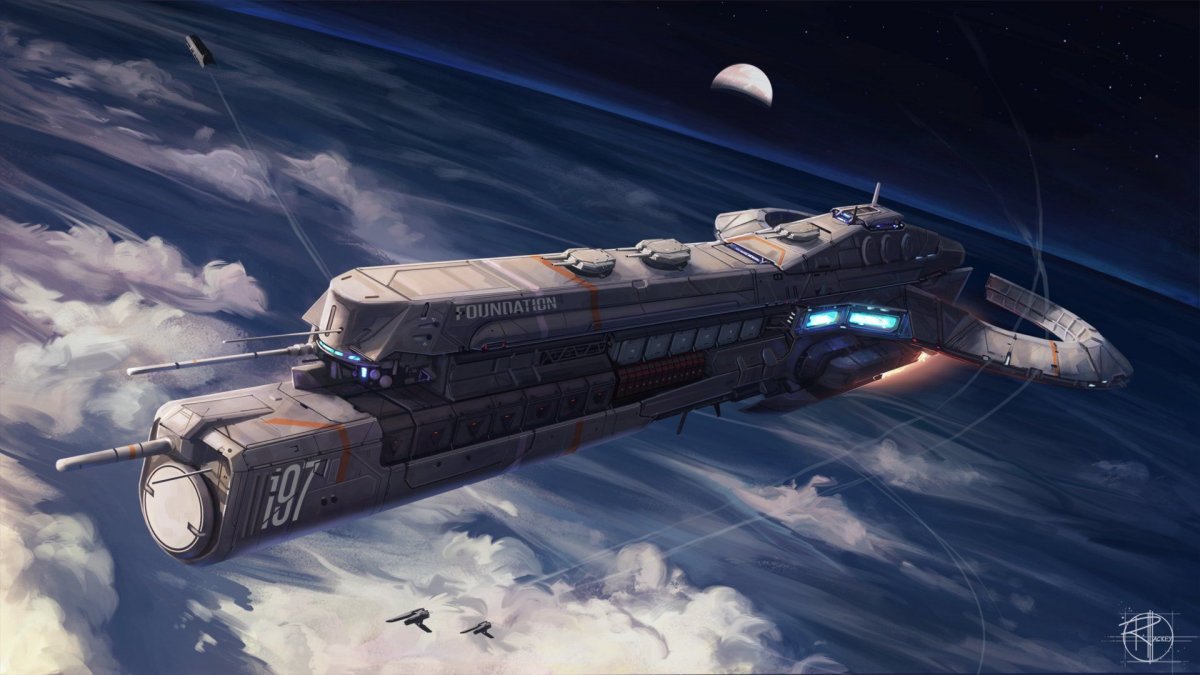 Космический корабль арт Sci-Fi