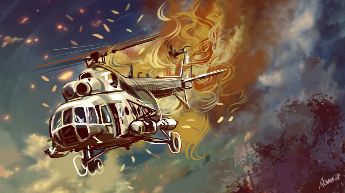 Вертолет ми-8 арт