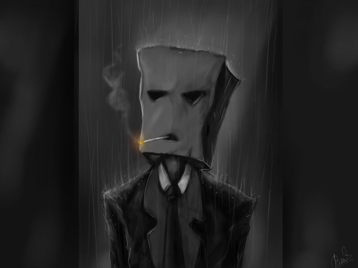 Битард курит