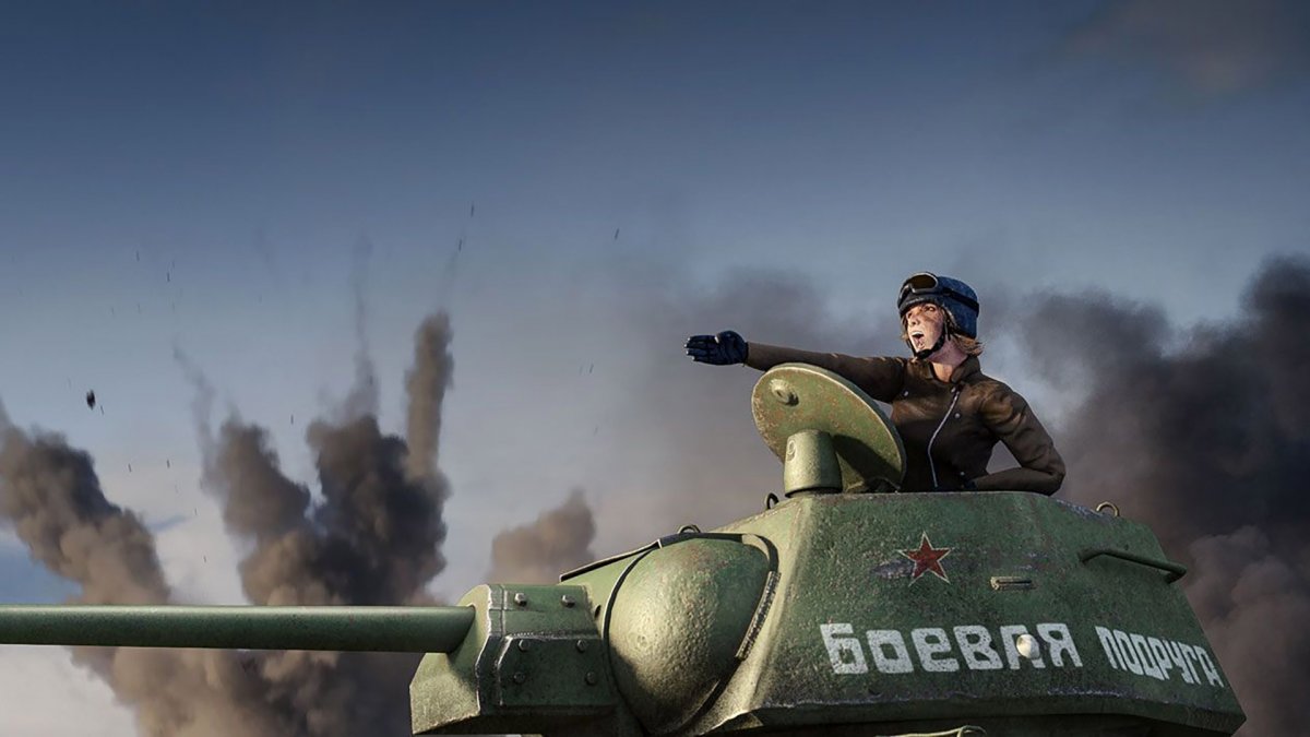 World of Tanks т34 девушка
