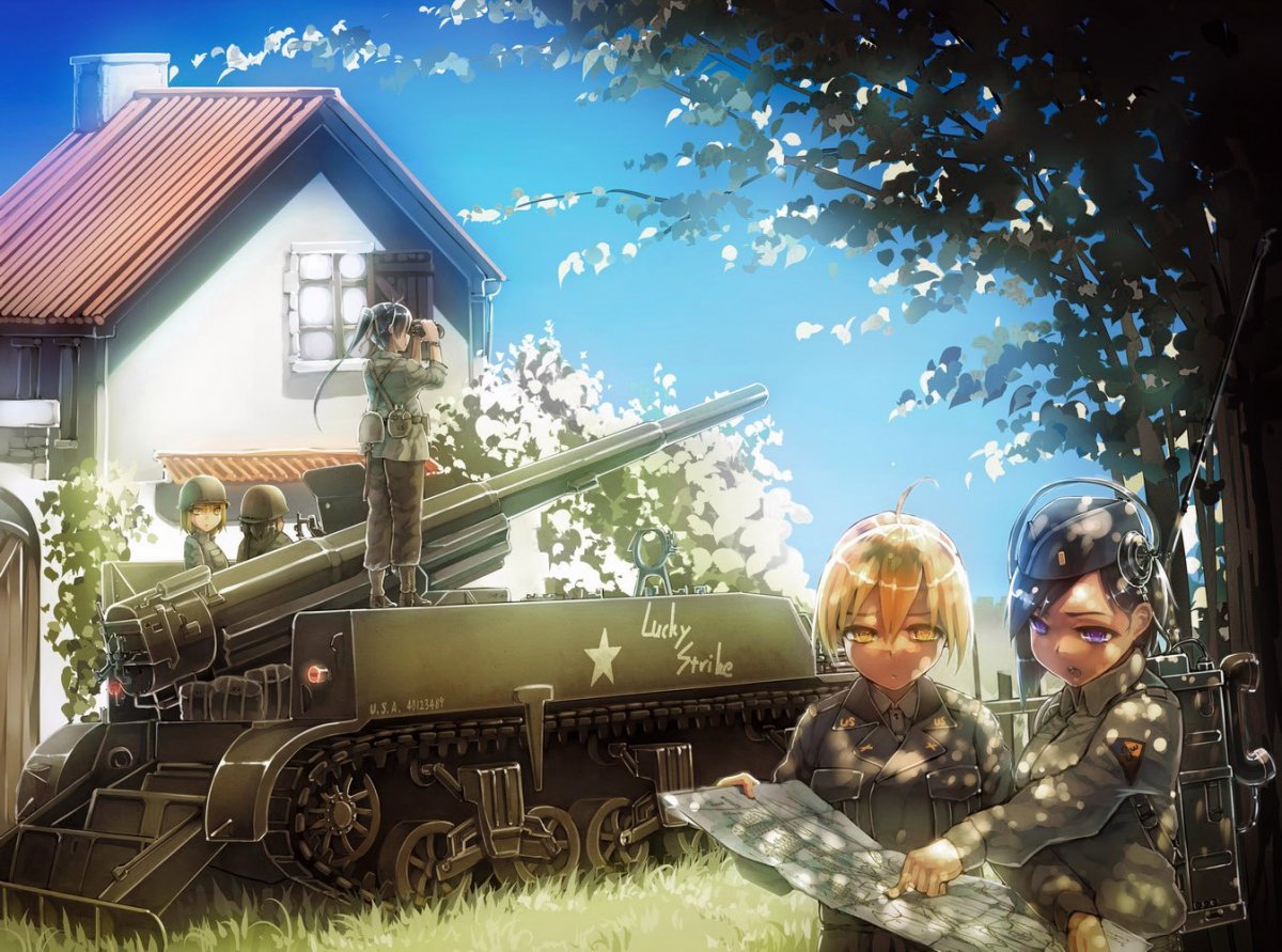 Немецкий танкист аниме