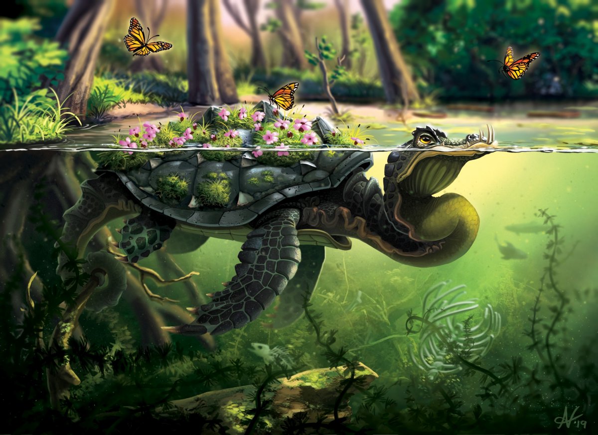 Картина черепаха