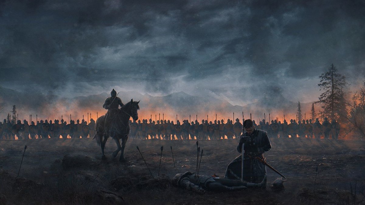 Поле боя рыцарь