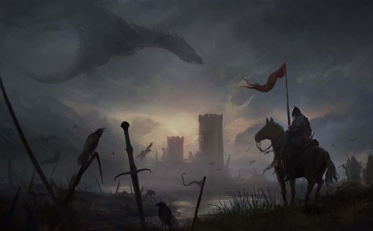 Medieval Concept Art поле боя