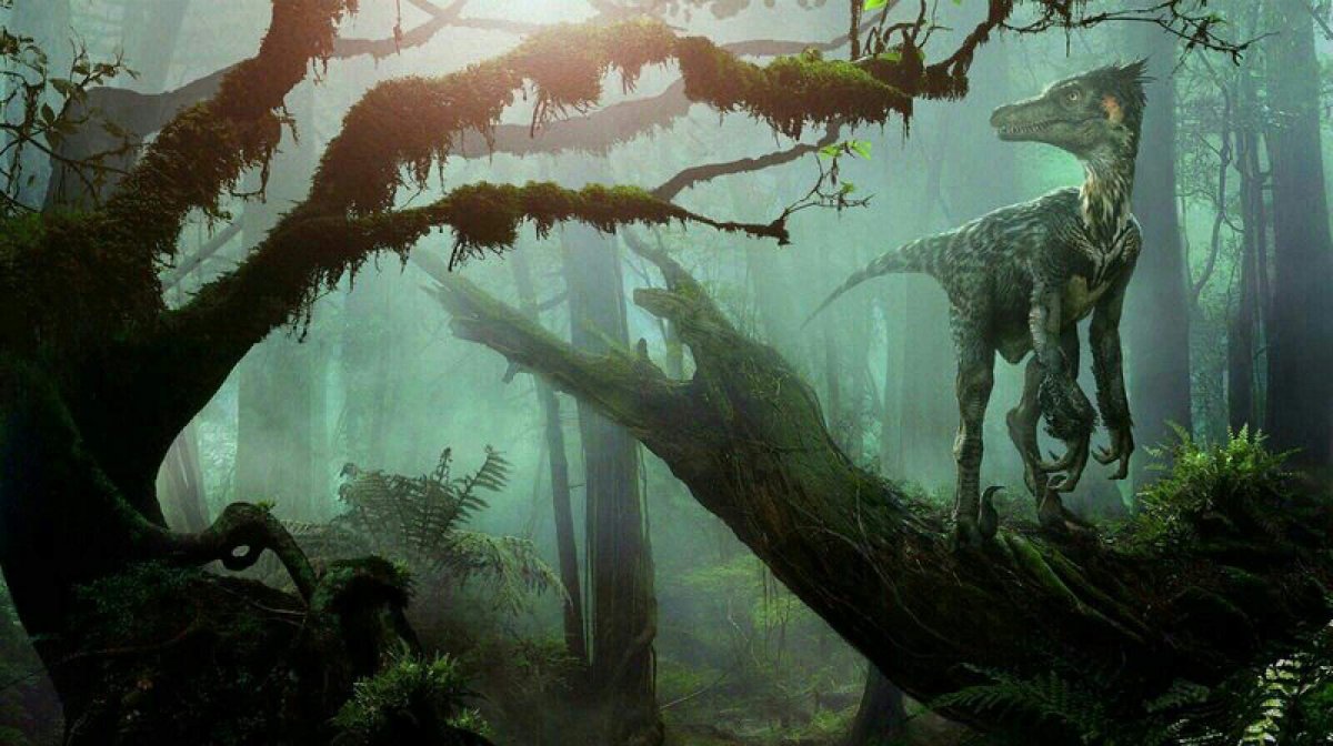 Лес динозавров Велоцераптор