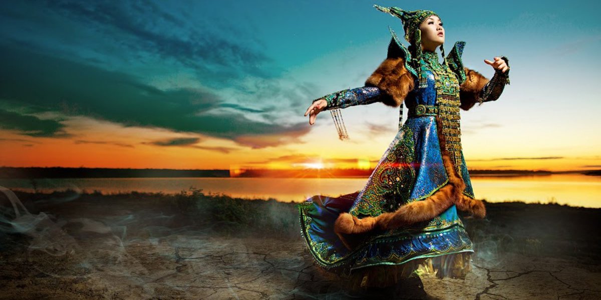 Портреты казахских девушек