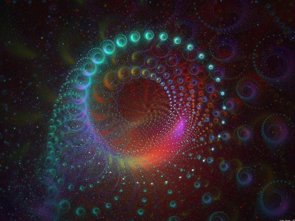 Фрактальная Мандала спираль