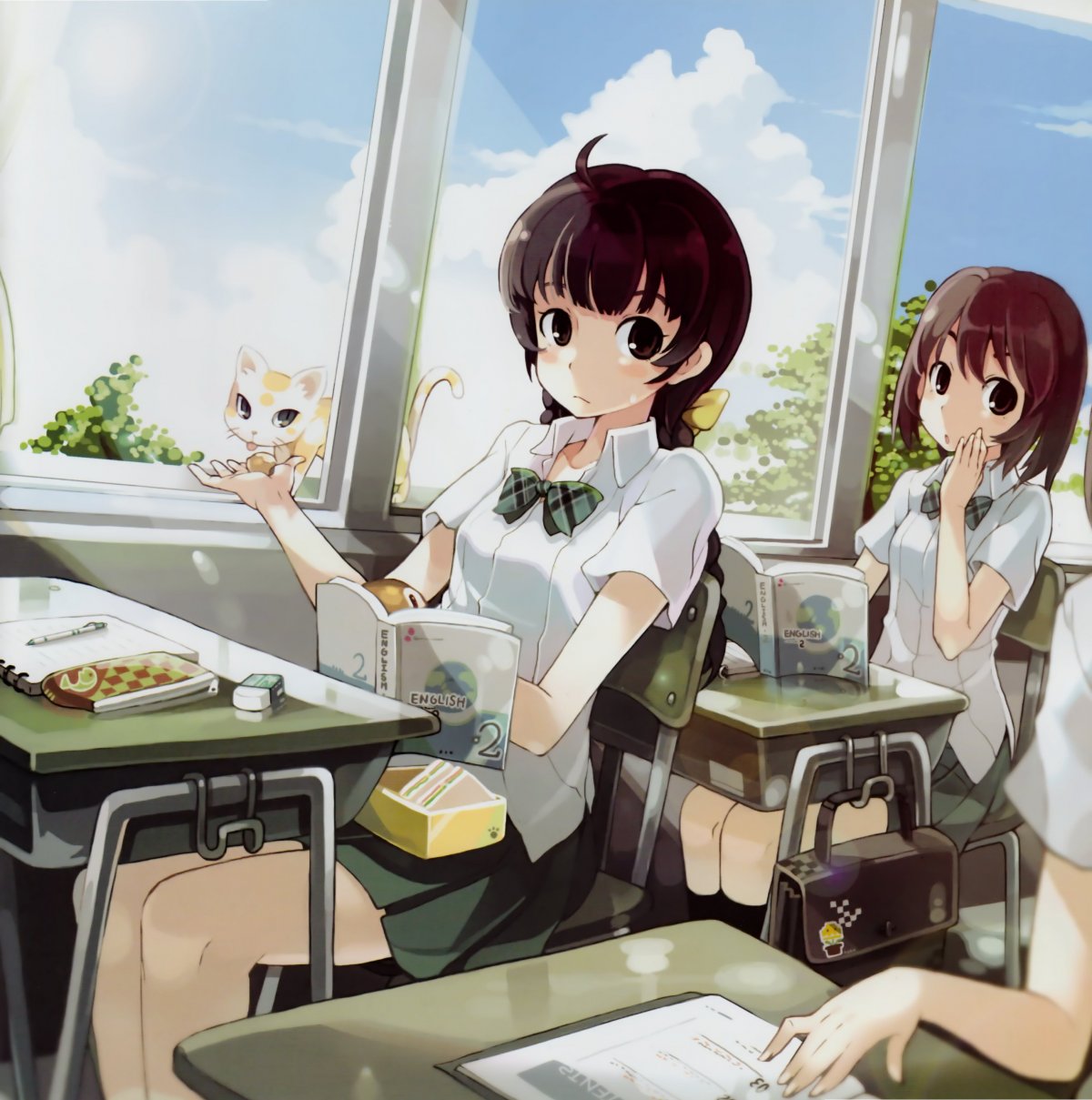 Аниме девушка в классе