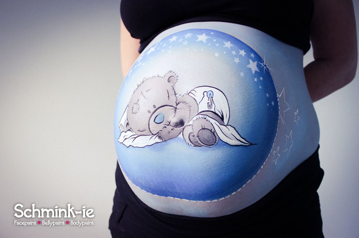 Рисунки на животике у беременных