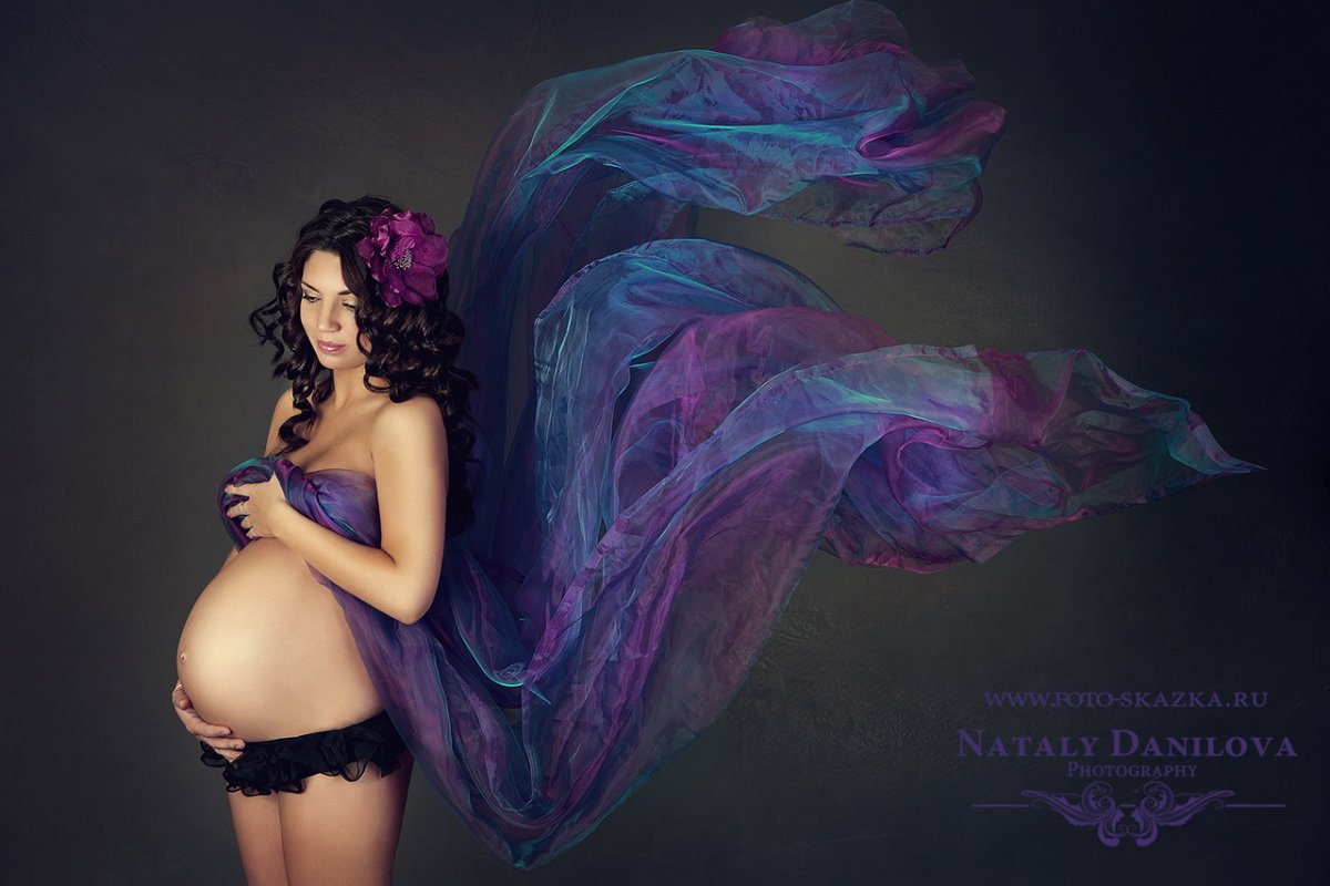 Необычная беременная фотосессия