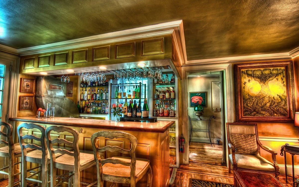 Барная стойка в таверне арт