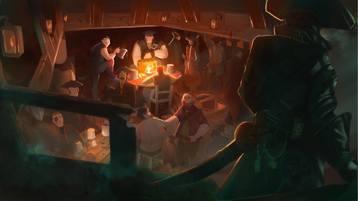 Моряки в таверне