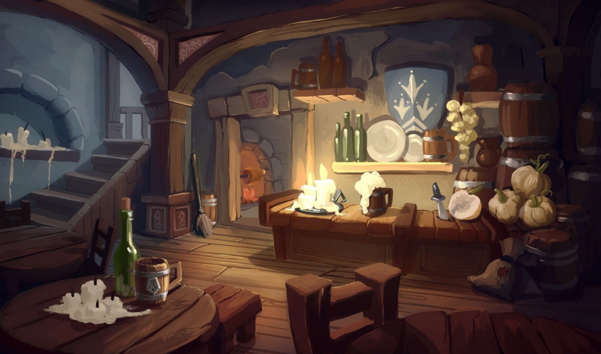 Таверна фэнтези арт