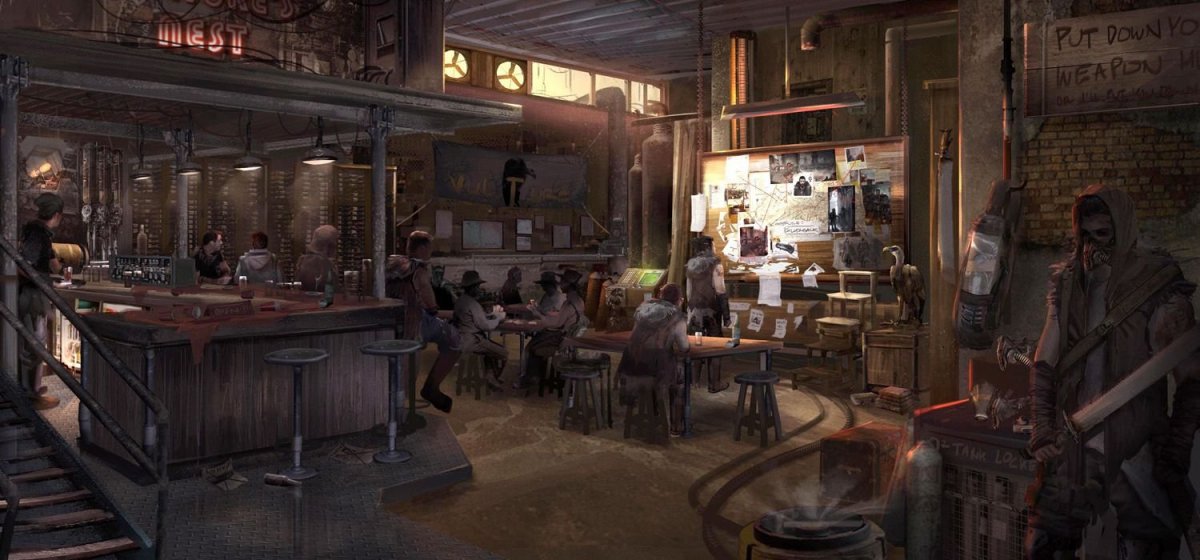 Бар в стиле постапокалипсиса