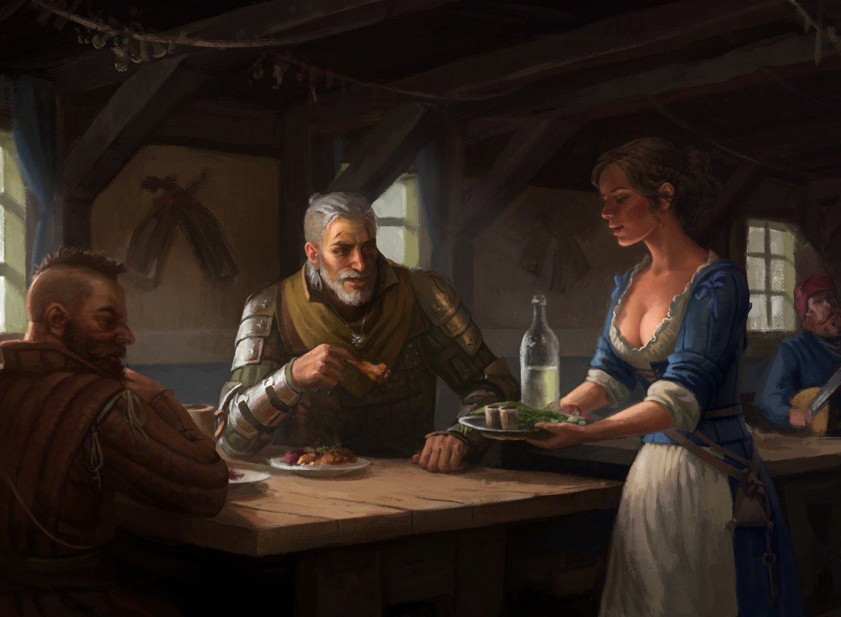 Ведьмак 3 таверна арт